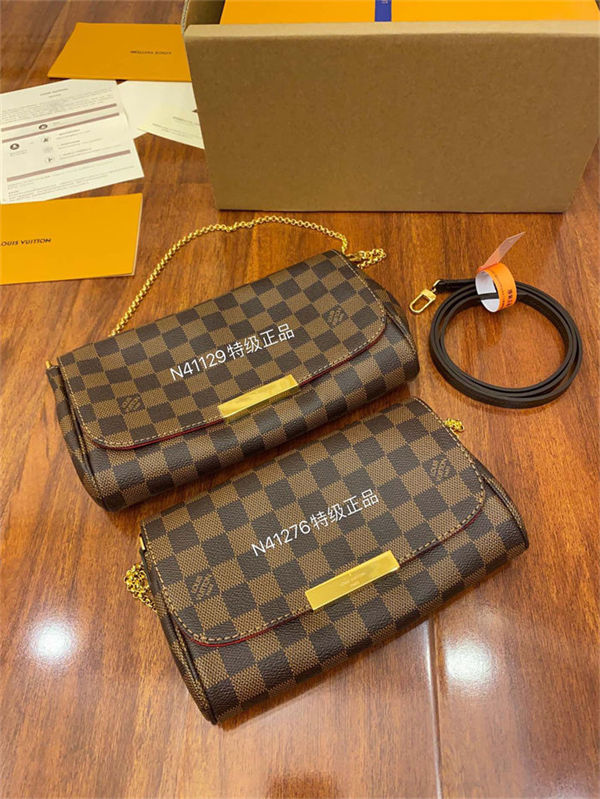 Louis Vuitton Favorite MM Bag Damier Ebene N41129 Top