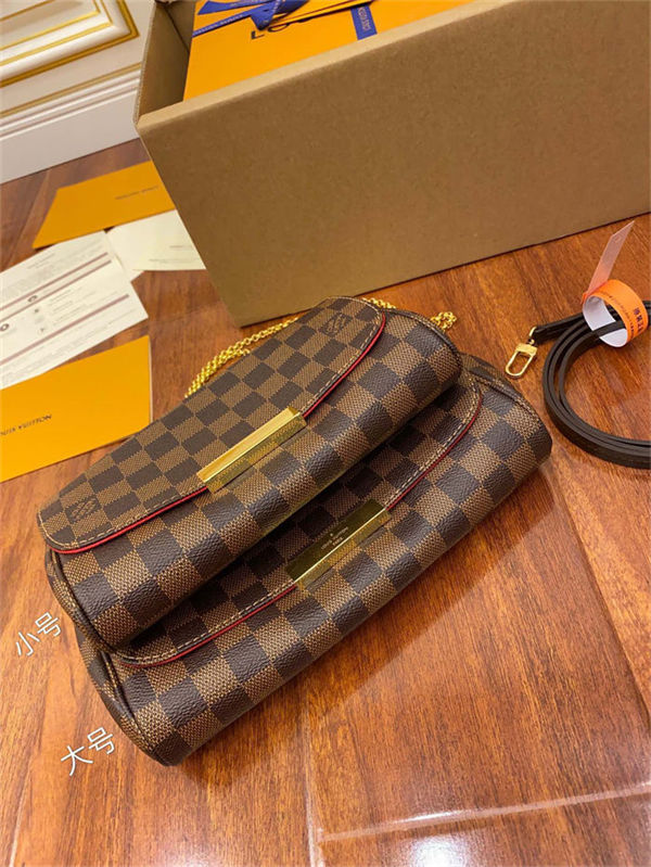 Louis Vuitton Favorite MM Bag Damier Ebene N41129 Top