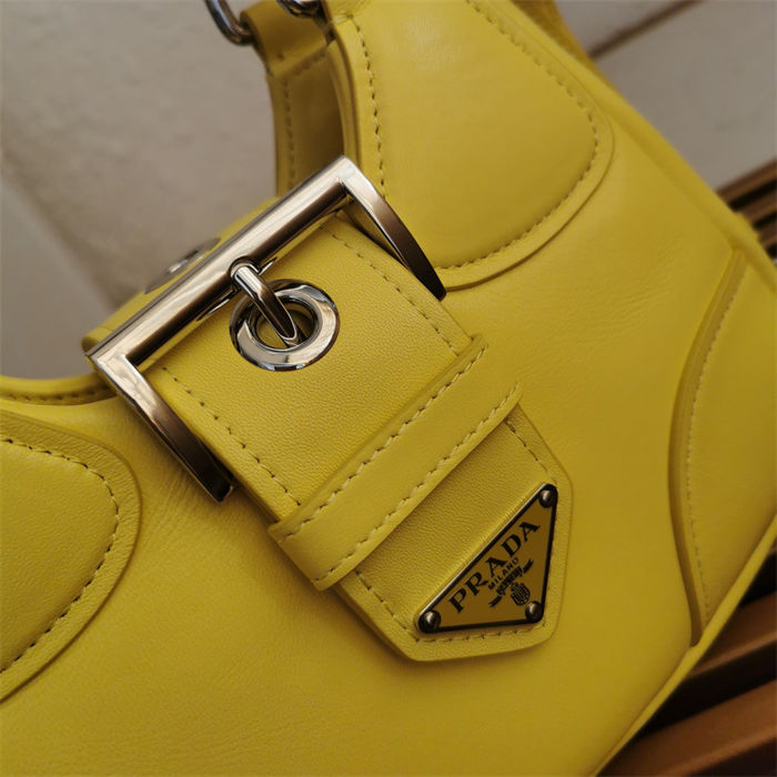 Prada Moon padded nappa-leather bag 1BA381 Yellow High