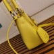 Prada Moon padded nappa-leather bag 1BA381 Yellow High