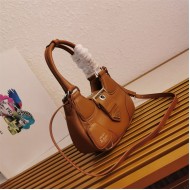 Prada Moon padded nappa-leather bag 1BA381 Caramel High