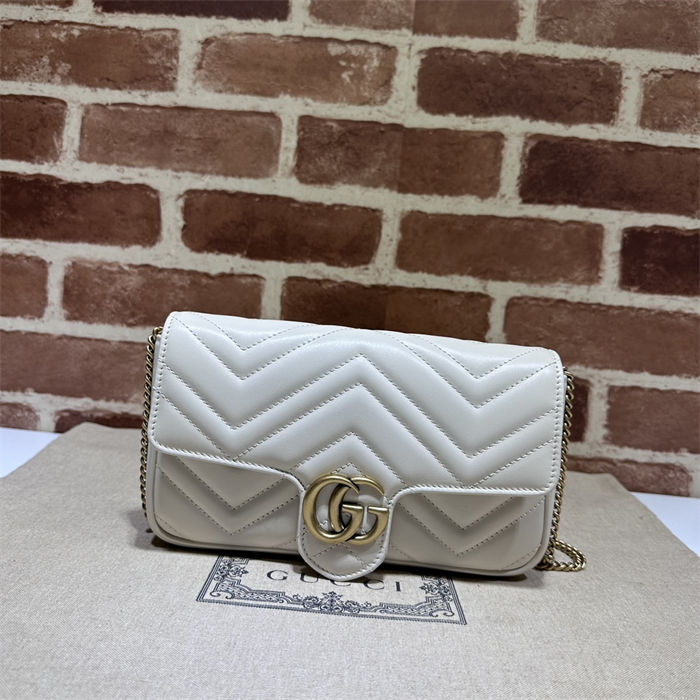 GG MARMONT MINI BAG With Card Case 751526 White High