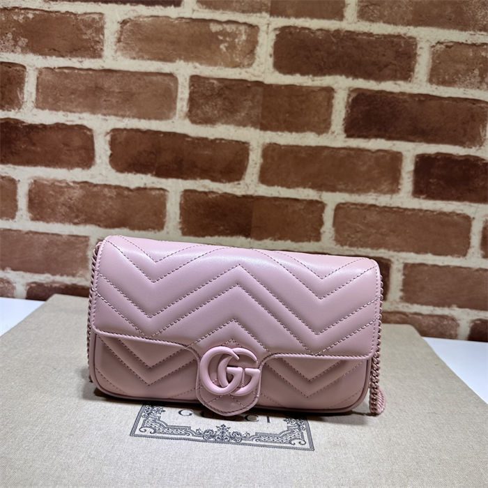 GG MARMONT MINI BAG With Card Case 751526 Pink High