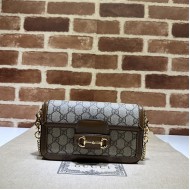 GUCCI HORSEBIT 1955 MINI BAG 752002 GG Supreme canvas High