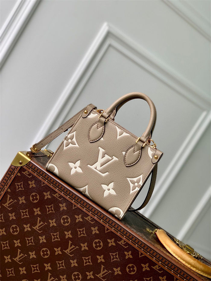 Louis Vuitton OnTheGo BB Monogram Empreinte cowhide leather M47054 High