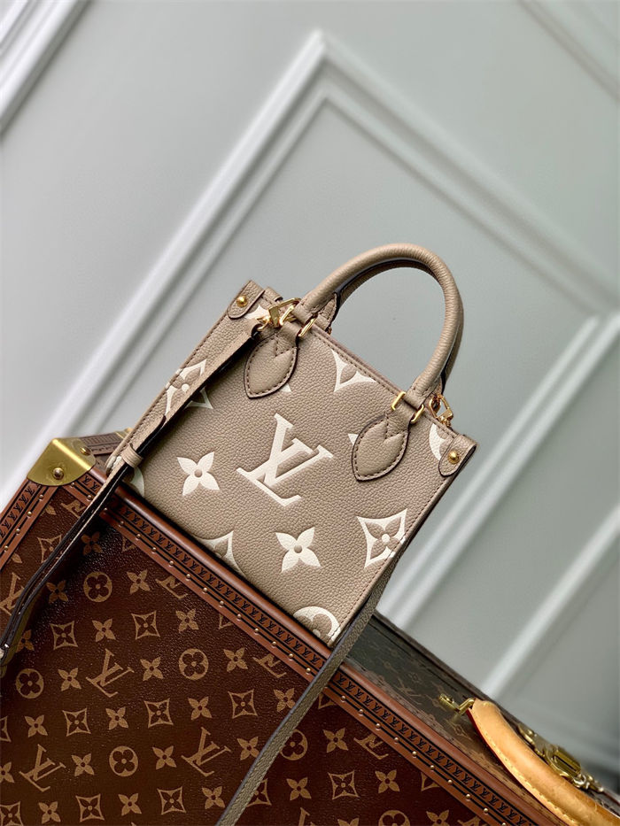 Louis Vuitton OnTheGo BB Monogram Empreinte cowhide leather M47054 High