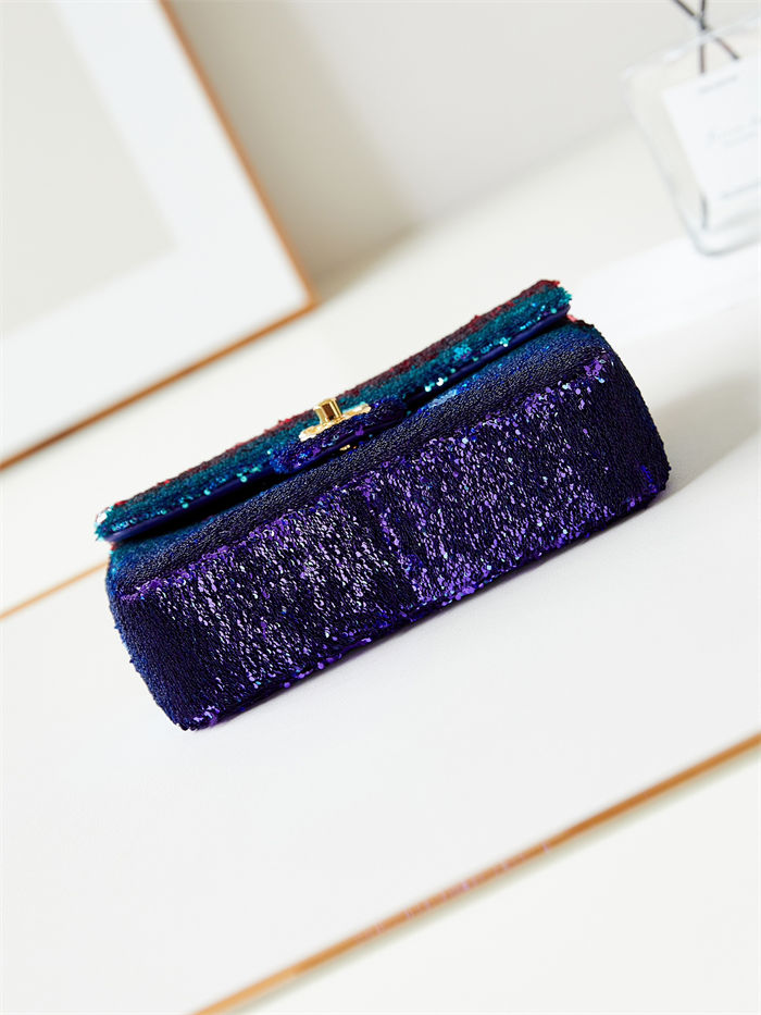 EVENING BAG AS4561 Sequins & Gold-Tone Metal A