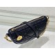 Diorstar Callisto Bag Macrocannage Lambskin Black High