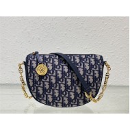 Diorstar Callisto Bag Dior Oblique Jacquard Blue High