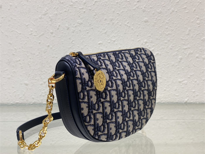 Diorstar Callisto Bag Dior Oblique Jacquard Blue High