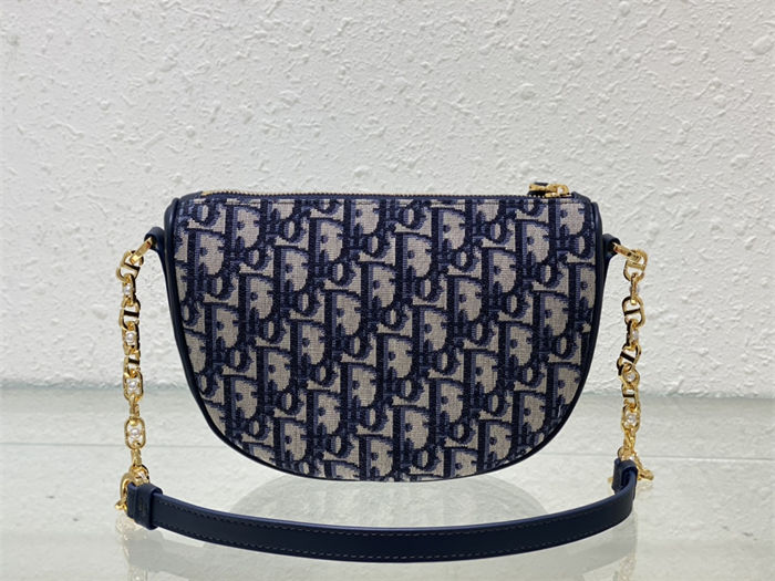 Diorstar Callisto Bag Dior Oblique Jacquard Blue High