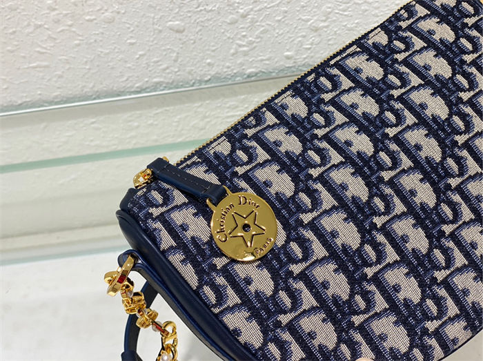 Diorstar Callisto Bag Dior Oblique Jacquard Blue High