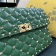 Valentino Spike Medium Bag Lambskin Green High