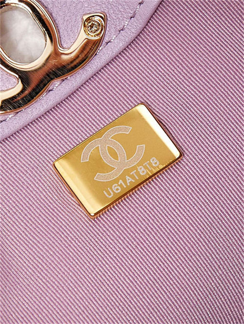 Chanel 31 SHOPPING BAG Mini AS4133 Shiny Lambskin & Gold-Tone Metal Lilac A