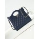 Chanel 31 SHOPPING BAG Mini AS4133 Calfskin & Gold-Tone Metal Navy Blue A