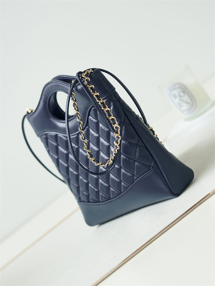 Chanel 31 SHOPPING BAG Mini AS4133 Calfskin & Gold-Tone Metal Navy Blue A