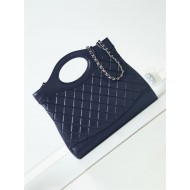 Chanel 31 SHOPPING BAG Large AS1010 Calfskin & Gold-Tone Metal Navy A