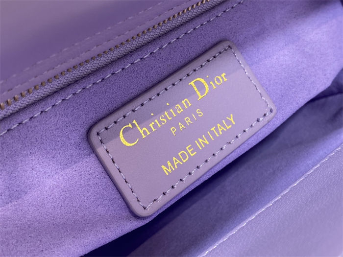 MINI LADY Dior BAG Cannage Lambskin Gold Metal Lilac High