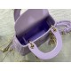 MINI LADY Dior BAG Cannage Lambskin Gold Metal Lilac High