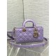 LADY D-JOY BAG MEDIUM Cannage Lambskin Lilac High