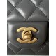 MINI FLAP BAG WITH TOP HANDLE AS2431N Lambskin & Gold-Tone Metal A