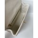 MINI FLAP BAG WITH TOP HANDLE AS2431 Grained Calfskin & Gold-Tone Metal White P A