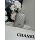 Chanel Mini Backpack Grained Calfskin Gold-Tone Metal AP3753 Silver High