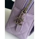 Chanel Mini Backpack Grained Calfskin Gold-Tone Metal AP3753 Purple High