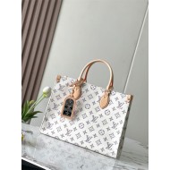 Louis Vuitton ONTHEGO MM Monogram jacquard fabric Multicolor Beige M24708 High