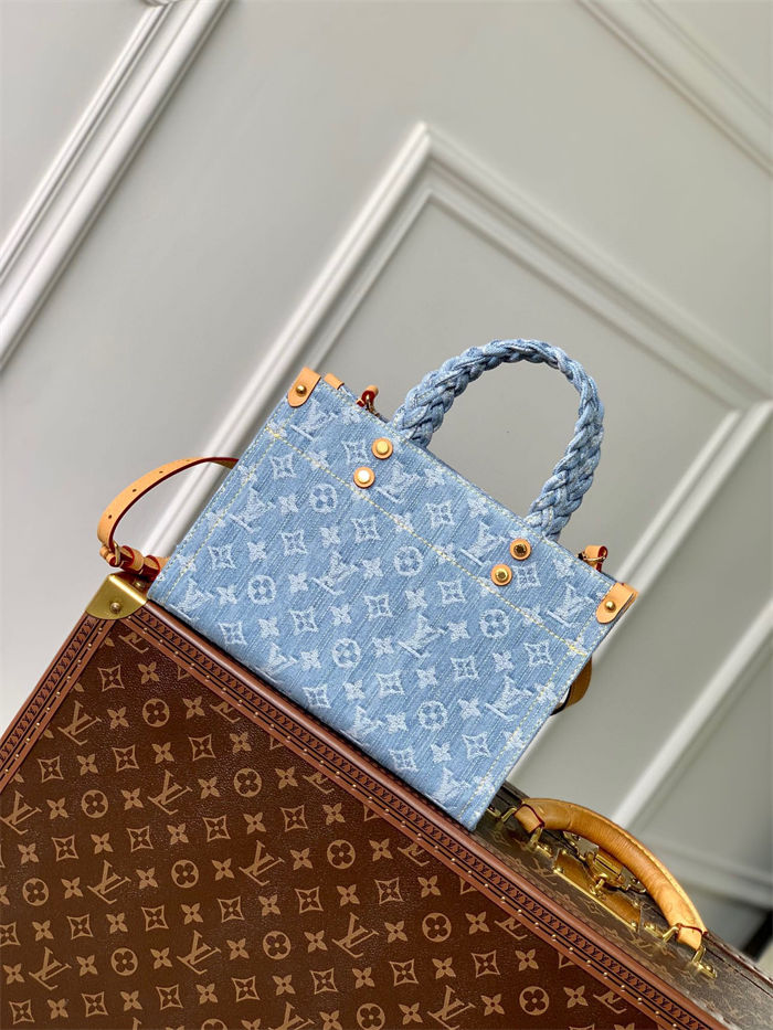 Louis Vuitton Let Go PM Monogram Denim Sky Blue Denim M24897 High