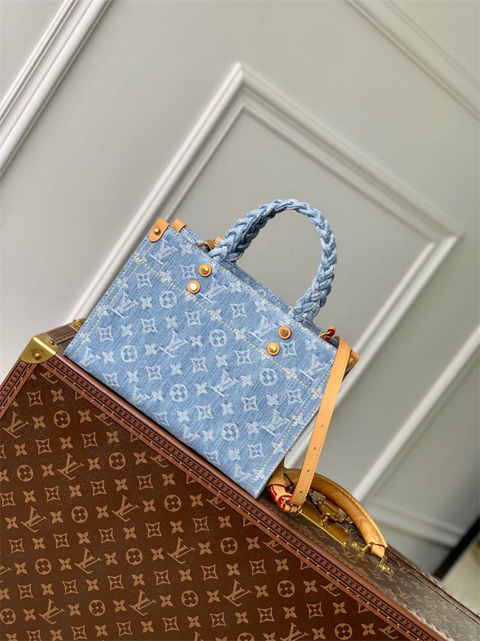 Louis Vuitton Let Go PM Monogram Denim Sky Blue Denim M24897 High