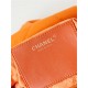 Chanel 22 MINI HANDBAG Canvas & Gold-Tone Metal Orange AS3980 High