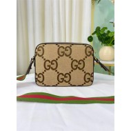 Gucci JUMBO GG MESSENGER BAG jumbo GG canvas 675891 High