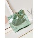 Chanel 22 SMALL HANDBAG Metallic Calfskin & Gold-Tone Metal AS3260 Green High