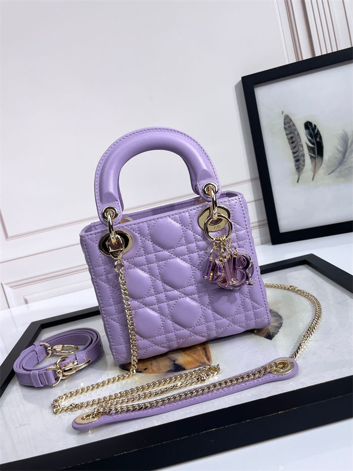 MINI LADY Dior BAG Cannage Lambskin Resin High