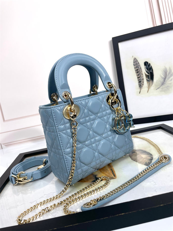 MINI LADY Dior BAG Cannage Lambskin Resin High