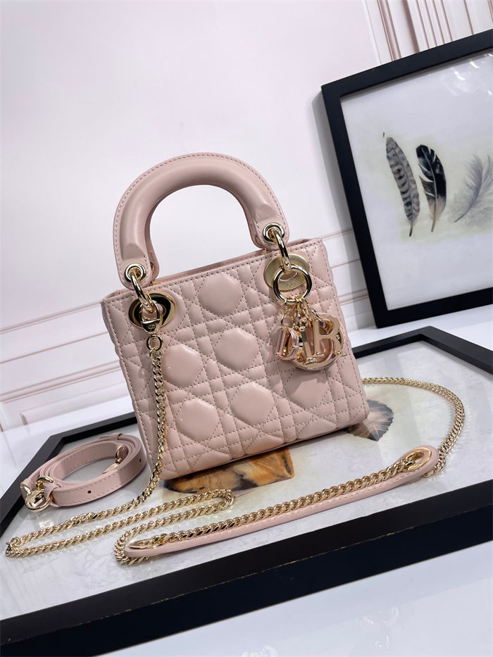 MINI LADY Dior BAG Cannage Lambskin Resin High