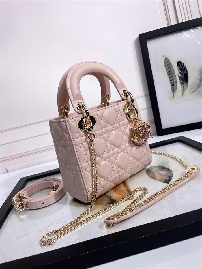 MINI LADY Dior BAG Cannage Lambskin Resin High