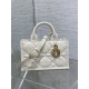 MINI Dior BOOK TOTE Macrocannage Calfskin Latte High