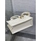 MINI Dior BOOK TOTE Macrocannage Calfskin Latte High