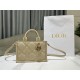 MINI Dior BOOK TOTE Macrocannage Calfskin High