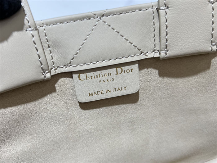 MINI Dior BOOK TOTE Macrocannage Calfskin High