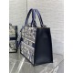 MEDIUM Dior BOOK TOTE Toile de Jouy Embroidery Blue High