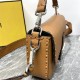 BAGUETTE Selleria bag with oversized topstitching Brown High