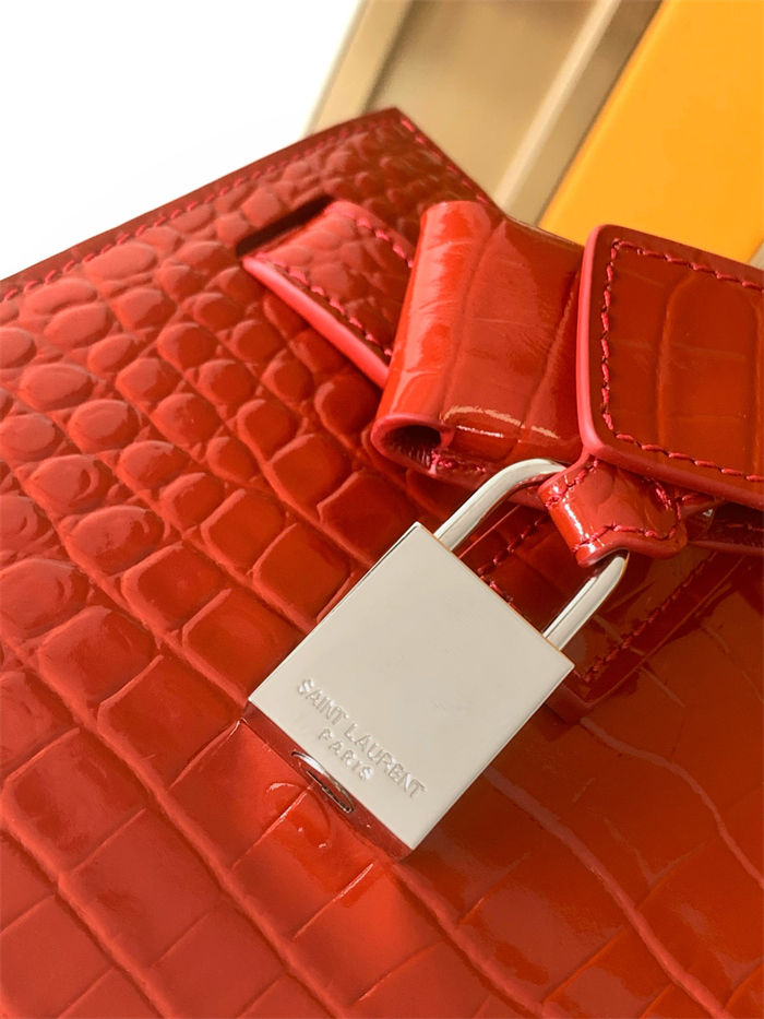 CLASSIC SAC DE JOUR NANO IN Crocodile Red High