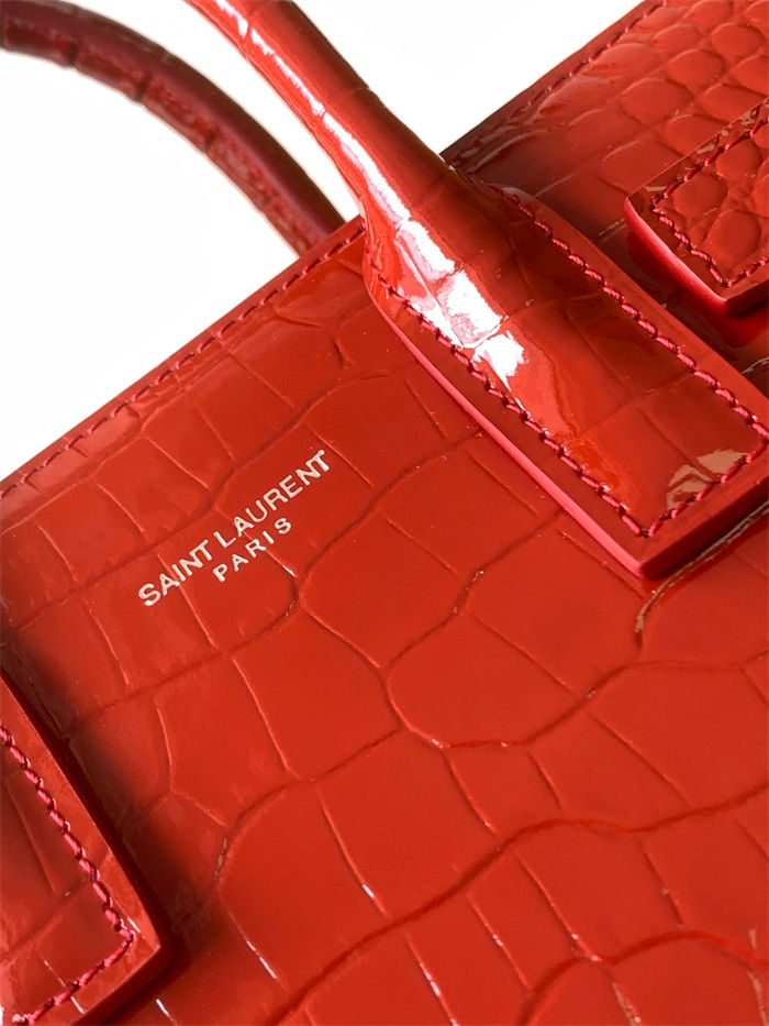 CLASSIC SAC DE JOUR NANO IN Crocodile Red High