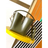 LE 37 SMALL IN SHINY LEATHER BUCKET BAG High