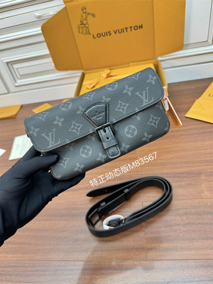 Louis Vuitton Montsouris Wearable Wallet Monogram Eclipse Top