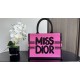 MEDIUM Dior BOOK TOTE Miss Dior Graffiti Embroidery High