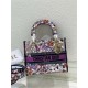 MEDIUM LADY D-LITE BAG Dior 4 Saisons Été Embroidery High